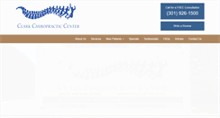 Desktop Screenshot of clarkchirocenter.com
