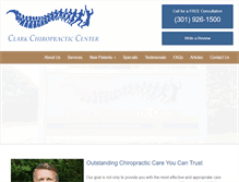Tablet Screenshot of clarkchirocenter.com